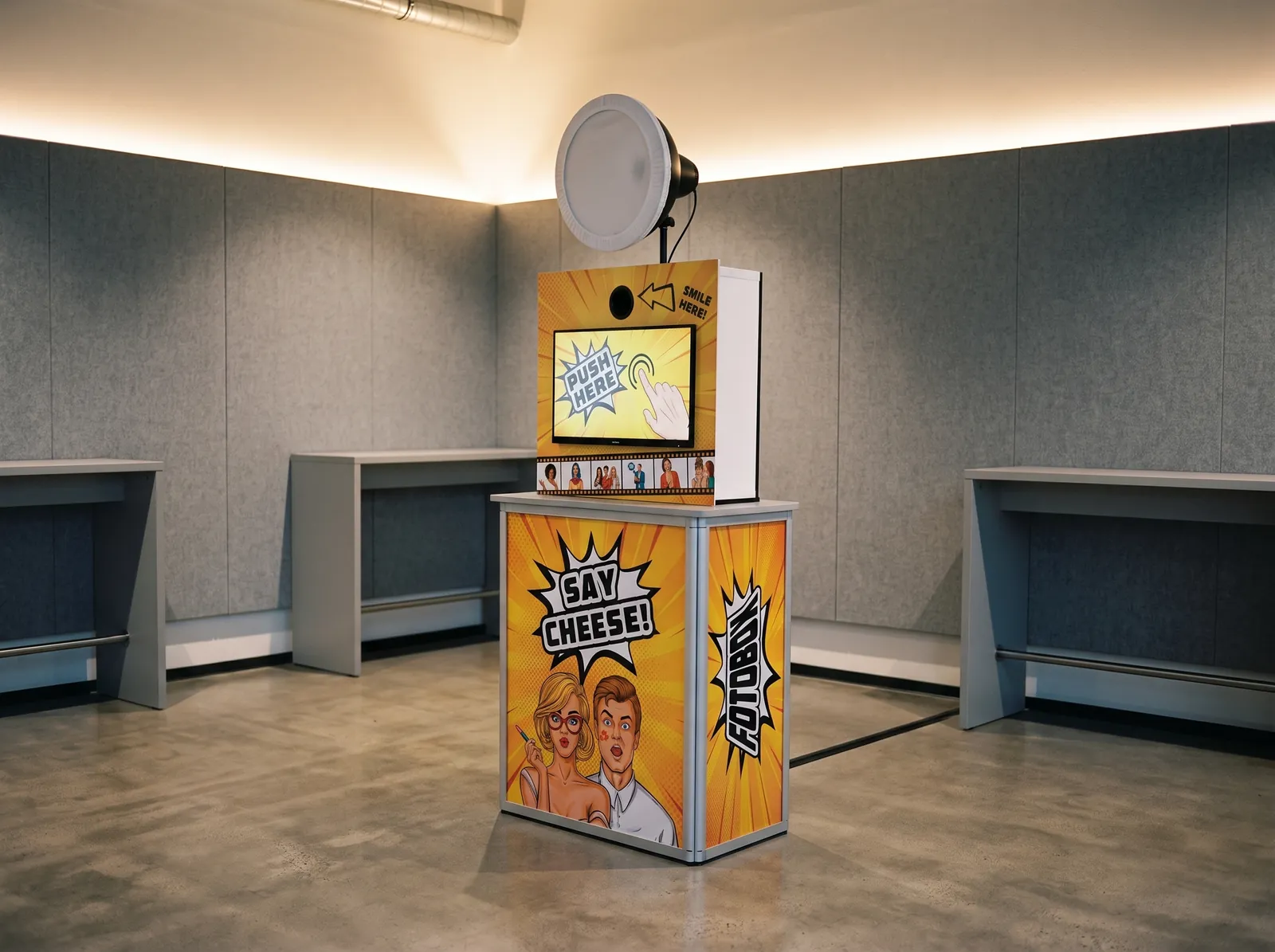 Die Fotobox bei einem Firmenevent